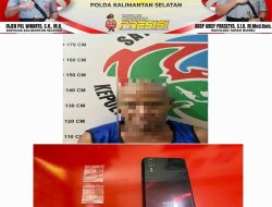 Lagi, Satresnarkoba Polres Tanah Bumbu Ringkus Pengedar Sabu