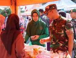Dandim Letkol Inf Boni Berdian Tinjau Pasar Murah Ramadhan