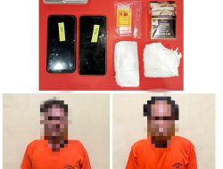Diduga Pengedar Sabu, Dua Pria di Tanbu Ini Diringkus Unit Reskrim Polsek Simpang Empat