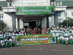 Bupati H Abdul Hadi Lepas Keberangkatan Kontingen POPDA Balangan 2024 Menuju HSS