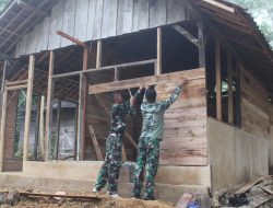 TMMD Kodim 1022 Tanbu, Rehab Rumah Pak Darminto Masuki Tahap Finishing