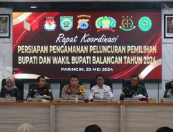 KPU dan Polres Balangan Gelar Rapat Persiapan Jelang Launching Pilkada 2024