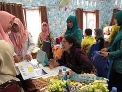 Dampingi Kader Posyandu Mekar Desa Jimamun dalam Penilaian Lomba Posyandu Tingkat Provinsi Kalsel, Hj Sri Harapkan Hasil Maksimal