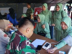 Akabri 1994 Gelar Baksos di Halaman Kodim 1022 Tanbu