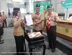 Wakili Bupati, Sekda Lantik PAW Ketua dan Pengurus Kwartir Cabang Balangan Masa Bakti 2021-2026