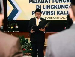 Lantik 9 Pejabat Tinggi Pratama, Paman Birin Harapkan Pejabat Cepat Beradaptasi dan Senantiasa Berinovasi