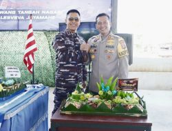 Perkuat Sinergitas TNI-Polri, Kapolres Doli M Tanjung Silaturahmi ke Mako Lanal Kotabaru