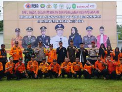 BPBD Balangan Gelar Apel Pasukan dan Peralatan Kesiapsiagaan Penanggulangan Bencana Karhutla Kabupaten Balangan Tahun 2024