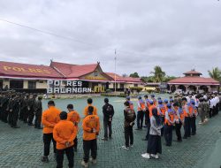 Ratusan Personil Gabungan Siap Amankan Pelaksanaan Pilkada Balangan 2024