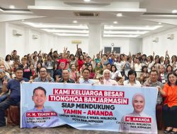 Silaturahmi dengan PSMTI, Pasangan Yamin-Ananda Terima Dukungan untuk Wujudkan Banjarmasin Maju dan Sejahtera