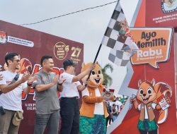 KPU Balangan Gelar Fun Walk, Dorong Partisipasi Warga dalam Pilkada 2024