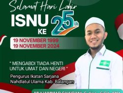 Anggota DPRD Balangan Muhammad Syabani: Selamat Hari Lahir ISNU ke-25 Tahun