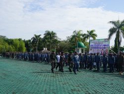 Kodim 1022 Tanbu Melaksanakan Apel Gelar Pasukan Pengamanan Pilkada 2024