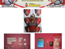 Unit Reskrim Polsek Kusan Hulu Ringkus Pria Pemilik Puluhan Gram Sabu
