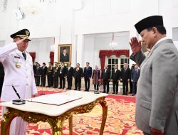 Presiden Prabowo Subianto Resmi Melantik H Muhidin sebagai Gubernur Kalimantan Selatan