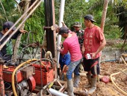 Mengatasi Kekurangan Air Bersih di Desa Talusi Satgas TMMD ke-123 Buat Sumur Bor