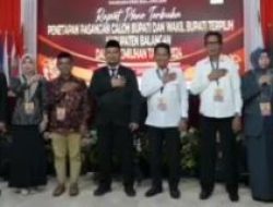 KPU Tetapkan Abdul Hadi dan Akhmad Fauzi sebagai Bupati dan Wakil Bupati Balangan 2024-2029