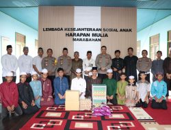 Sambangi Panti Asuhan Harapan Mulia, Kapolres Batola Berikan Sembako dan Takjil