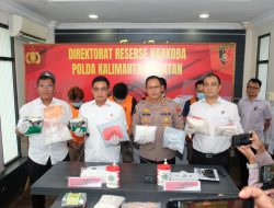 Ditresnarkoba Polda Kalsel Amankan Sabu 8,7 Kg, XTC 10 Ribu Butir, dan Tangkap 4 Tersangka Jaringan Antar Provinsi
