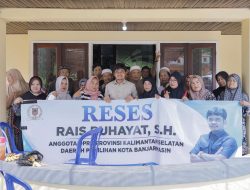 Reses di Kuin Cerucuk, Ketua Komisi I DPRD Kalsel Serap Aspirasi Warga