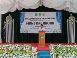 Bupati Balangan Berharap Wisudawan MAN 1 Balangan Jadi Generasi Unggul dan Berdaya Saing
