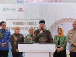 H Muhidin Tinjau dan Tandatangani Prasasti RS Amanah Medical Centre serta Ajak Pengusaha Banua Ikuti Langkah Pasangan H Imam Abror