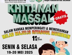 Meriahkan Milad ke-11, Majelis Ta’lim Riyadhul Muhibbin Gelar Khitanan Massal Gratis
