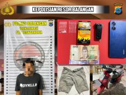 Satresnarkoba Polres Balangan Amankan Pelaku Penyalahgunaan Sabu