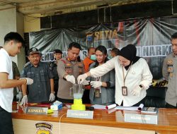 Polres Balangan Berhasil Amankan Dua Tersangka Narkoba, Salah Satunya Masih Pelajar