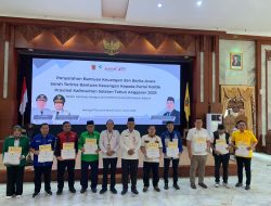 Pemprov Kalsel Serahkan Bantuan Keuangan kepada 9 Partai Politik