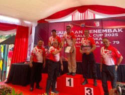 Kapolres Kotabaru Raih Juara 1 Kelas Eksekutif Kedua Kejuaraan Menembak Kapolda Kalsel Cup 2025