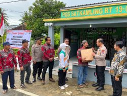 Tim Penilai Polda Kalsel Kunjungi Pos Satkamling RT 19 Desa Tegalrejo