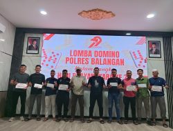 Polres Balangan Gelar Lomba Domino Kapolres Cup 2025