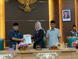 Wabup Batola Serahkan Dokumen KUPA dan PPAS APBD Perubahan 2025 Dalam Rapat Paripurna ke-19