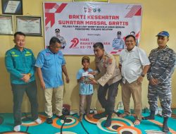 Polsek Pulau Laut Barat bersama Puskesmas Tanjung Selayar Gelar Sunatan Massal Sambut Hari Bhayangkara ke-79