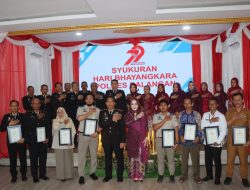 Polres Balangan Gelar Syukuran Sekaligus Upacara Peringatan Hari Bhayangkara ke-79