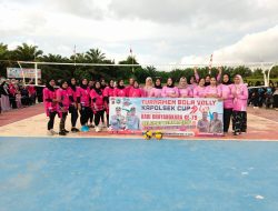 Polsek Pulau Laut Barat Gelar Turnamen Bola Voli PKK Kapolsek Cup 2025