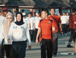 Perkuat Sinergitas, Polres, Dishub, dan Satpol PP Damkar Kotabaru Gelar Olahraga Bersama