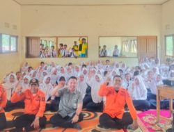 Sosialisasi di SMPN 1 Pamukan Barat, BPBD Kotabaru Tanamkan Jiwa Siaga Bencana kepada Para Pelajar