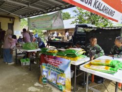 Disperindag Balangan dan Koramil Gelar Pasar Murah di Kalahiang