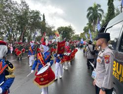 Polres Kotabaru Amankan Karnaval HUT ke-80 Kemerdekaan RI