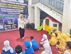 Tanamkan Karakter Positif, Dispersip Kotabaru Gelar Mendongeng untuk Anak TK