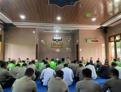 Polres Balangan Gelar Sholat Gaib untuk Korban Unjuk Rasa di Jakarta