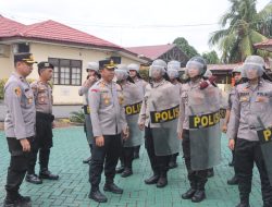 Antisipasi Gangguan Keamanan, Polres Balangan Gelar Simulasi Sispam Mako dan Sispam Kota