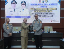 Gubernur H Muhidin Sampaikan Sinergitas Pemprov dengan Forkopimda Kalsel Saat Terima PKDN Sespimti