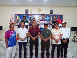 Sambut HUT TNI ke-80, Koramil 1022-02 Kusan Hilir Gelar Lomba Tenis Meja