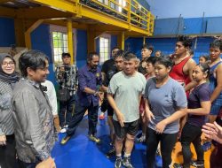 Siapkan Langkah Baru untuk Prestasi Lebih Tinggi, Ketua PGSI Kalsel Tinjau Latihan Atlet Gulat