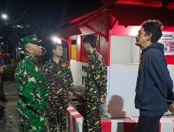 Danramil Pulau Laut Utara bersama PC GP Ansor Dan Kokam Kompak Lakukan Patroli ke Poskamling
