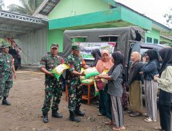 Puluhan Warga Desa Buluh Kuning dan Gendang Timburu Geruduk Koramil 1004/09 Sampanahan