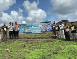 Dukung Swasembada Pangan 2025, Polsek Sungai Durian Lakukan Penanaman Jagung Serentak 1 Juta Hektar